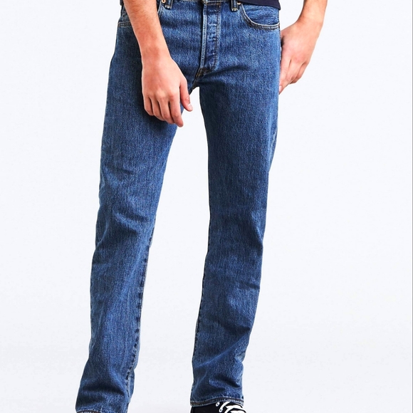 Men's Levi's Button Fly 501 Jeans - Picture 1 of 5